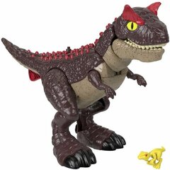 Dinozaurs Carnotaurus ar piederumu Fisher Price, brūns, 2 d. cena un informācija | Rotaļlietas zēniem | 220.lv
