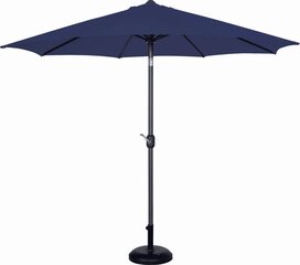 Dārza lietussargs bez pamatnes, 300 cm, tumši zils cena un informācija | Saulessargi, markīzes un statīvi | 220.lv