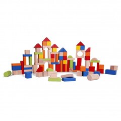 классический мир деревянных блоков 100 шт. цена и информация | Конструкторы и кубики | 220.lv