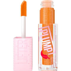 Lūpu spīdums Maybelline Lifter Plump, 008 Hot Honey, 5,4 ml cena un informācija | Lūpu krāsas, balzāmi, spīdumi, vazelīns | 220.lv