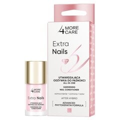 Stiprinoša nagu laka More4Care Extra Nails Hardening Nail Conditioner, 10 ml cena un informācija | More4care Smaržas, kosmētika | 220.lv