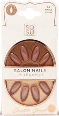 Uzlīmējamie nagi Artificial nails Chocolate Salon Nails, 24 gab. cena un informācija | Nagu kopšanas piederumi | 220.lv