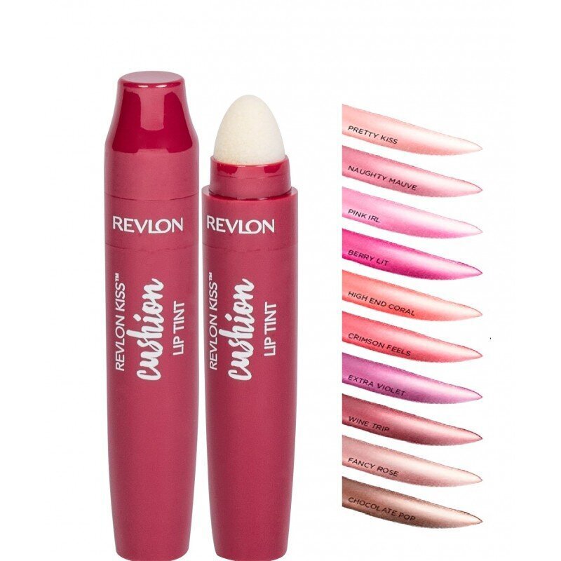 Lūpu krāsa Revlon Kiss Cushion, Hydrating, 240 Berry Lit, 4.4 ml cena un informācija | Lūpu krāsas, balzāmi, spīdumi, vazelīns | 220.lv