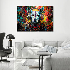 Glezna uz audekla Suns ar austiņām цена и информация | Картины | 220.lv