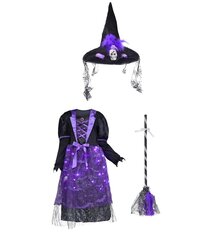 Детский костюм ведьмы ZUCOS, 3-4 года/110-120см цена и информация | Карнавальные костюмы, парики и маски | 220.lv