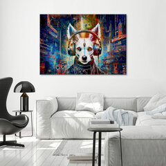 Gleznieciba uz audekla, Suns ar austiņām цена и информация | Картины | 220.lv