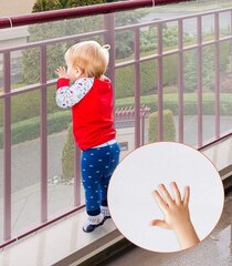 Margas, drošības tīkls balkoniem un kāpņu margām, 78x300cm cena un informācija | Bērnu drošības preces | 220.lv