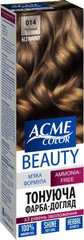 ACME Color Beauty matu krāsa-gels 014 gaiši brūns цена и информация | Краска для волос | 220.lv