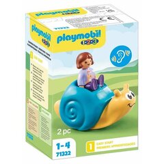 Šūpojoša gliemeža figūriņa 71322 Playmobil 1.2.3. цена и информация | Kонструкторы | 220.lv