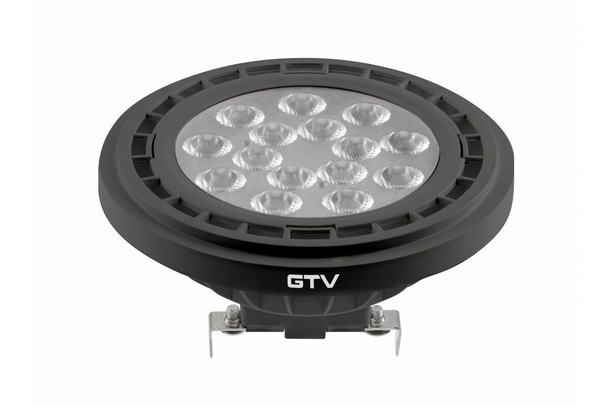 Spuldze LED, AR111, G53, 12,5W, 1100Lm, 3000K, 12V, 40°, melns cena un informācija | Spuldzes | 220.lv