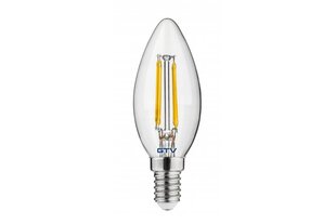 Spuldze LED, C35, E14, 4W, 420Lm, 3000K, Filament, 220-240V, 360° cena un informācija | Spuldzes | 220.lv