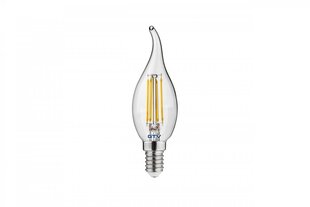 Лампа светодиодная C35L, FILAMENT, 3000K, E14, 4,0W, AC220-240V, 360°, 420lm, 44mA цена и информация | Лампочки | 220.lv