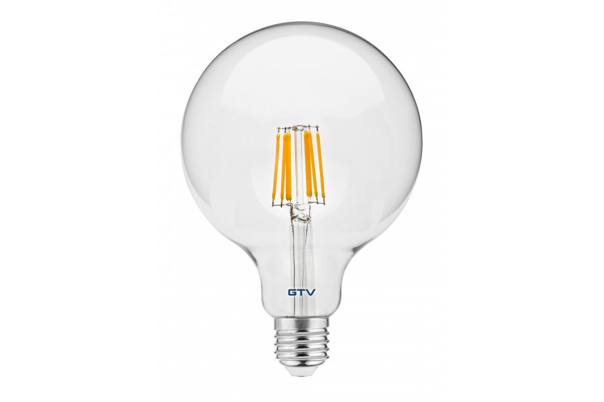 Spuldze LED, G125, E27, 8W, 880Lm, 3000K, Filament, 220-240V, 360° цена и информация | Spuldzes | 220.lv