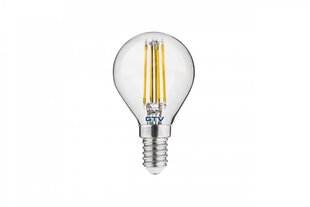 Лампа светодиодная G45, FILAMENT, E14, 4 Вт, 400 Лм, 4000K, 220-240В, 360° цена и информация | Лампочки | 220.lv