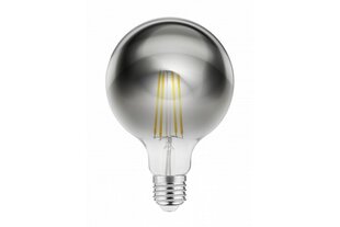 Лампа светодиодная FILAMENT G95, E27, 8 Вт, 450 Лм, 1800K, 220-240В, 360°, серая цена и информация | Лампочки | 220.lv