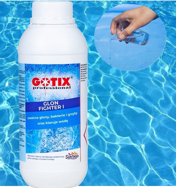 Pretaļģu līdzeklis Liquid Gotix, 1 l cena un informācija | Baseina kopšanas līdzekļi | 220.lv