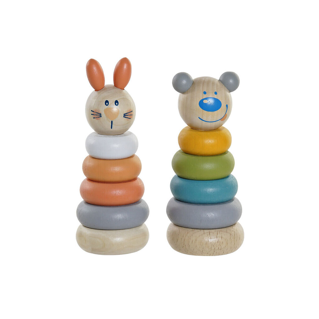Rotaļlieta dzīvnieku piramīda Home Esprit, 2 gab. цена и информация | Rotaļlietas zīdaiņiem | 220.lv