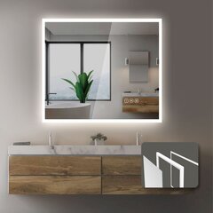 LED зеркало Vinchome Normandy Anti-fog, 60x70 см, белое цена и информация | Зеркала в ванную | 220.lv