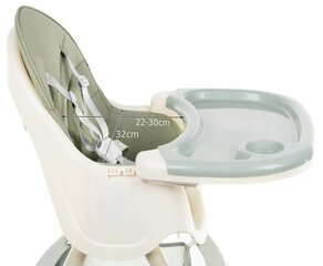 Kruzell barošanas krēsls 3in1, zaļš cena un informācija | Barošanas krēsli | 220.lv