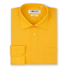 Рубашка для мужчин Nordic, жёлтая цена и информация | Мужские рубашки | 220.lv