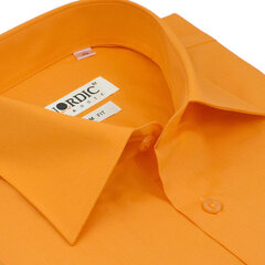 Рубашки однотонные мужские NORDIC, приталенный силуэт - С коротким рукавом 1147FK-45 цена и информация | Мужские рубашки | 220.lv