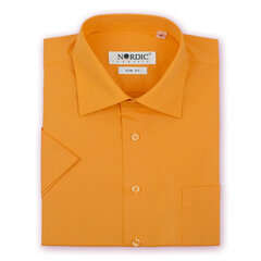 Рубашки однотонные мужские NORDIC, приталенный силуэт - С коротким рукавом 1147FK-45 цена и информация | Мужские рубашки | 220.lv