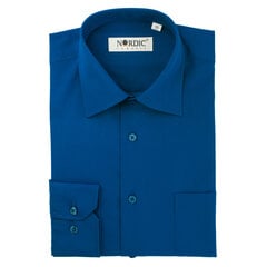 Рубашки однотонные мужские NORDIC, прямой силуэт - С длинным рукавом 1135-50 цена и информация | Мужские рубашки | 220.lv