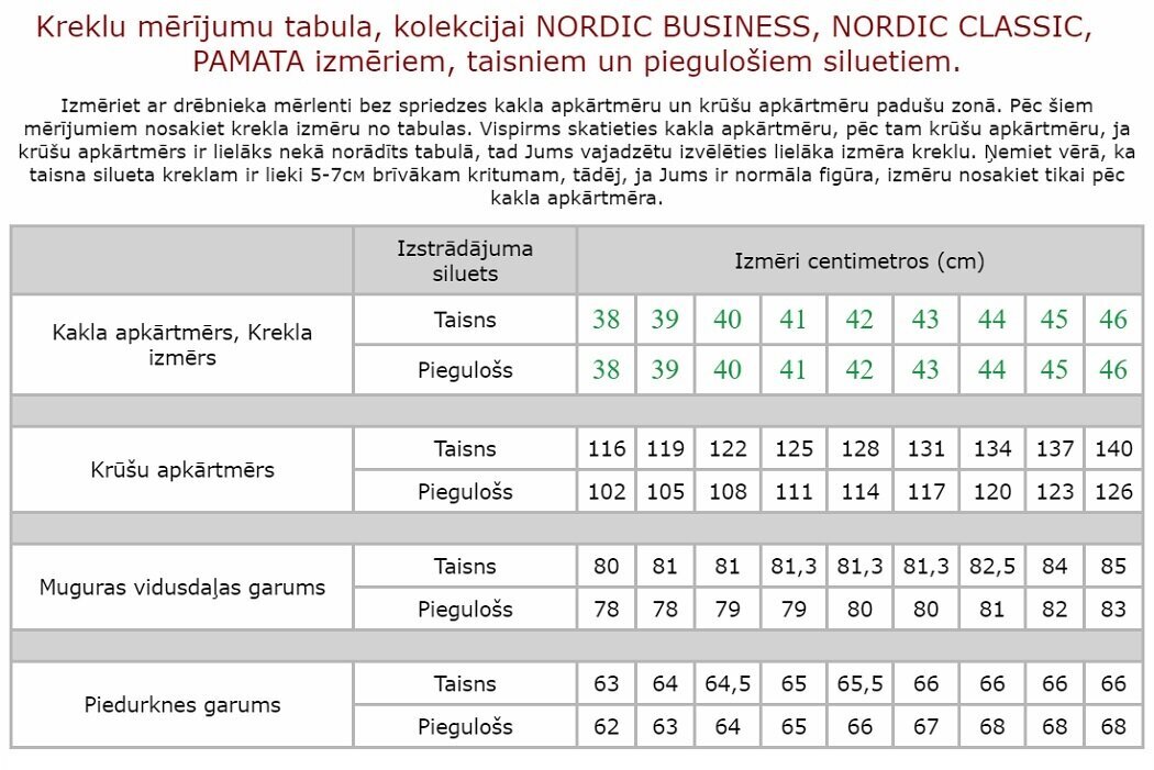 Vīriešu vienkrāsains krekls Nordic, 1148F-45 cena un informācija | Vīriešu krekli | 220.lv