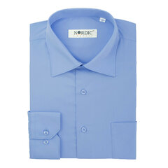 Рубашки однотонные мужские NORDIC, прямой силуэт - С длинным рукавом 1143-50 цена и информация | Мужские рубашки | 220.lv
