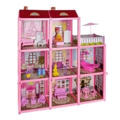 Большой кукольный домик с аксессуарами, 65см. цена и информация | Игрушки для девочек | 220.lv