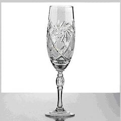 Kristāla šampaniešu glāzes, 170ml , 6 gab. цена и информация | Стаканы, фужеры, кувшины | 220.lv