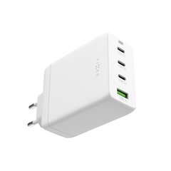 Strāvas lādētājs Gan Fixed 3xUsb-C 1xUsb 100 W, balts cena un informācija | Lādētāji un adapteri | 220.lv