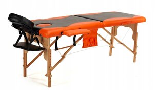 Masāžas galds Bodyfit, 185x60 cm, oranžs cena un informācija | Masāžas piederumi | 220.lv