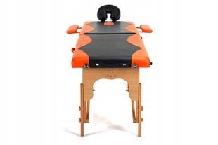 Masāžas galds Bodyfit, 185x60 cm, oranžs cena un informācija | Masāžas piederumi | 220.lv