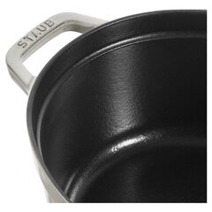 Кастрюля чугунная овальная STAUB 40501-448-0 - белый трюфель 6,7 л цена и информация | Кастрюли, скороварки | 220.lv