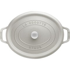 Кастрюля чугунная овальная STAUB 40501-447-0 - белый трюфель 8 л цена и информация | Кастрюли, скороварки | 220.lv