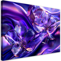 Gleznieciba uz audekla, Violeta stikla ziedi цена и информация | Картины | 220.lv