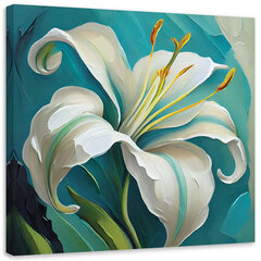 Gleznieciba uz audekla, Tirkīza lilijas цена и информация | Картины | 220.lv