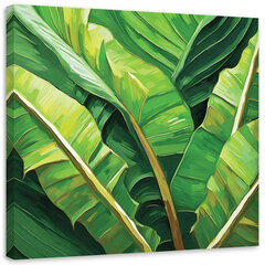 Gleznieciba uz audekla, Zaļās banānu lapas cena un informācija | Gleznas | 220.lv