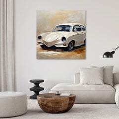 Gleznieciba uz audekla, Retro auto cena un informācija | Gleznas | 220.lv