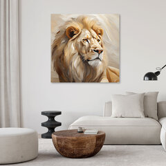 Gleznieciba uz audekla, Bēša lauva cena un informācija | Gleznas | 220.lv