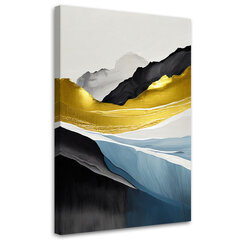 Glezna uz audekla Zelta kalnu abstrakcija cena un informācija | Gleznas | 220.lv
