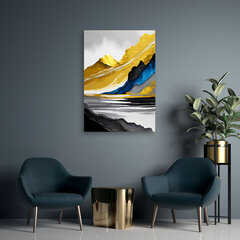 Gleznieciba uz audekla, Zelta kalnu abstrakcija цена и информация | Картины | 220.lv