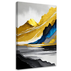 Gleznieciba uz audekla, Zelta kalnu abstrakcija cena un informācija | Gleznas | 220.lv