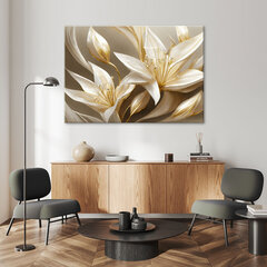 Gleznieciba uz audekla, Zelta lilijas цена и информация | Картины | 220.lv