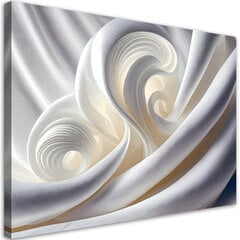 Glezna uz audekla Baltā abstrakcija cena un informācija | Gleznas | 220.lv