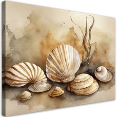 Glezna uz audekla Jūras gliemežvāki cena un informācija | Gleznas | 220.lv