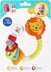 Grabulis - košļājamā rotaļlieta Bam Bam Lion, 3 mėn+, 1 gab. cena un informācija | Zobu riņķi | 220.lv