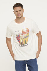 T-krekls vīriešiem Lee Cooper S563, balts cena un informācija | Vīriešu T-krekli | 220.lv