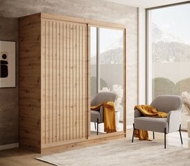 Шкаф ADRK Furniture Delia 180, коричневый цвет цена и информация | Шкафы | 220.lv